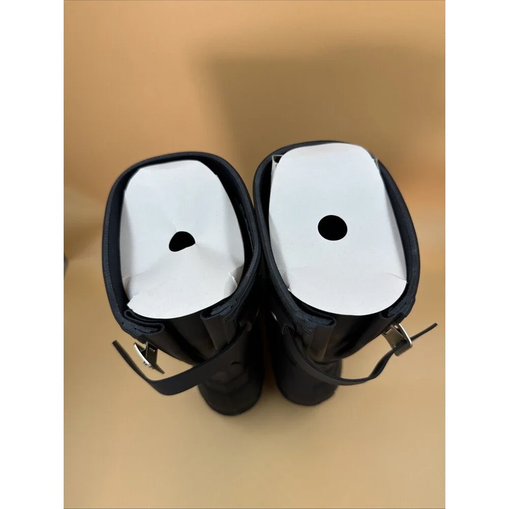 New Hunter Women's Navy Blue Original Short Back Adjustable Rain Boots Size 6